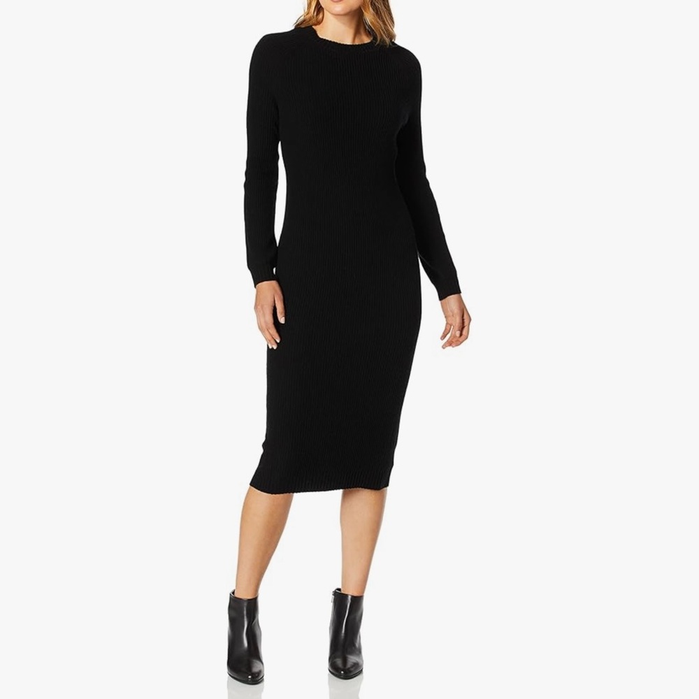 Adriano Goldschmied AG Quaid Knit Raglan Sweater Dress Women's XS Wool‎ Cashmere